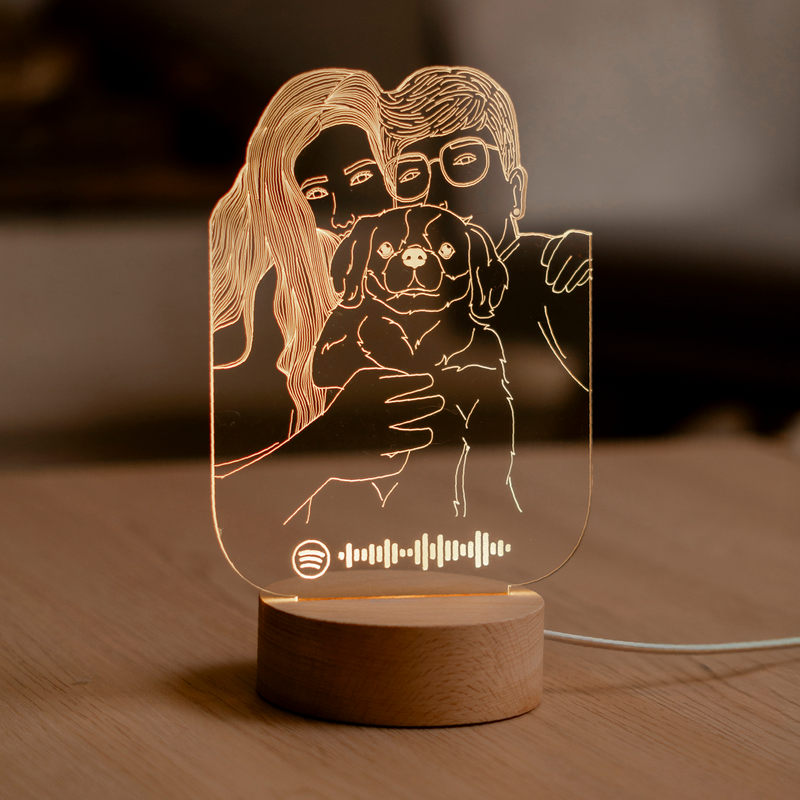Lámpara 3D Personalizada Mascotas