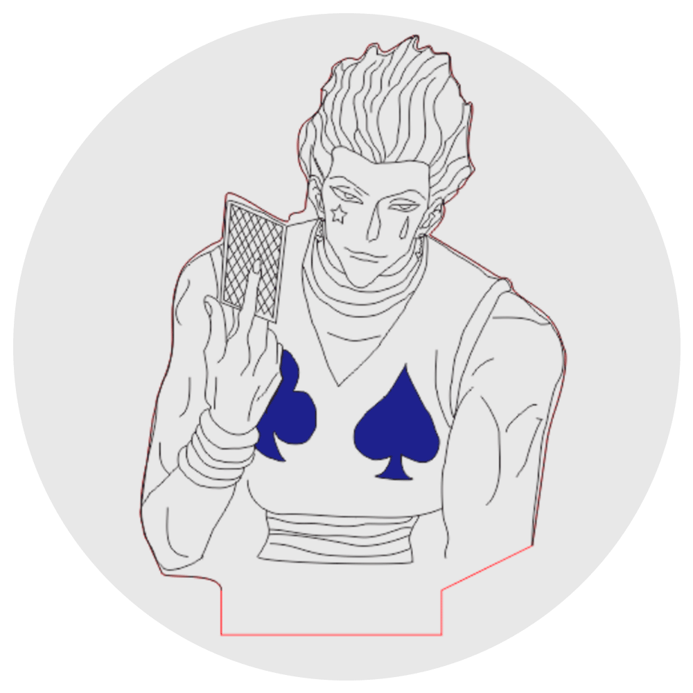Lámpara 3D Led El Juego de Hisoka Hunter X