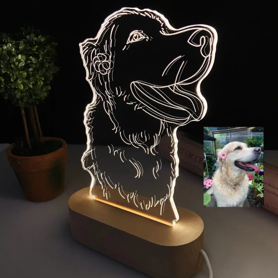 Lámpara 3D Personalizada Mascotas