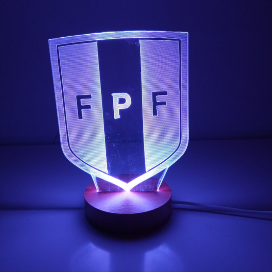 Lámpara 3D Led Selección de Perú Emblema