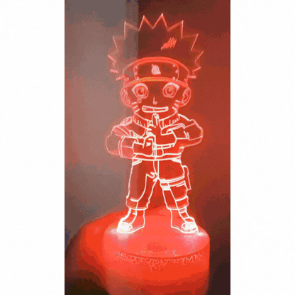 Lámpara 3D Led Chibi Naruto