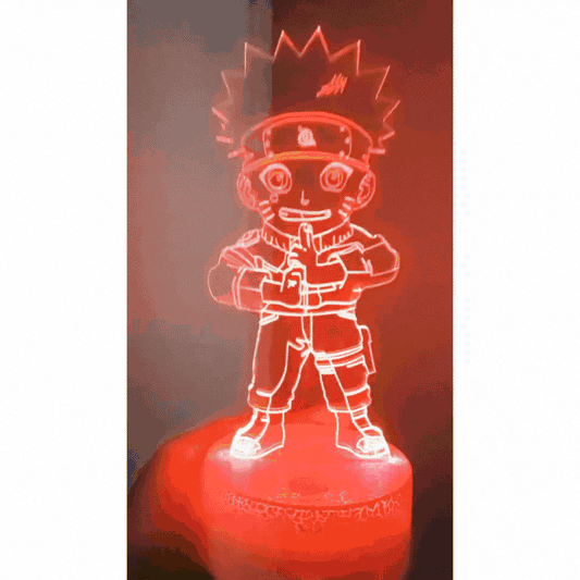 Lámpara 3D Led Chibi Naruto