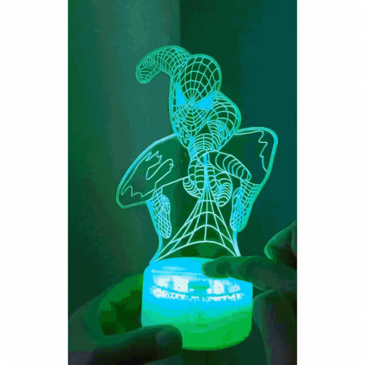Lámpara 3D Led Spider Man El Hombre Araña 03