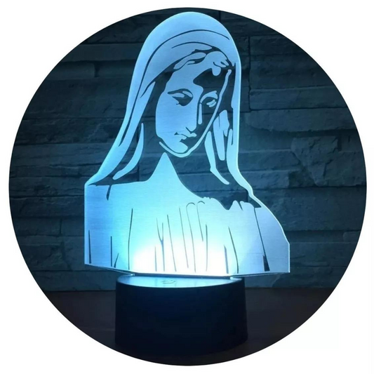 Lámpara Led 3D María Magdalena compañera de Cristo