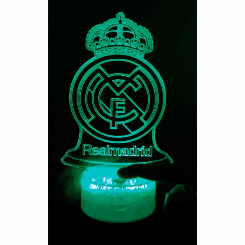 Lámpara Led 3D Real Madrid