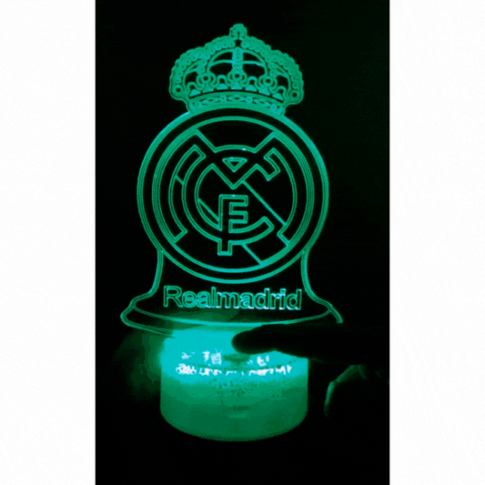 Lámpara Led 3D Real Madrid