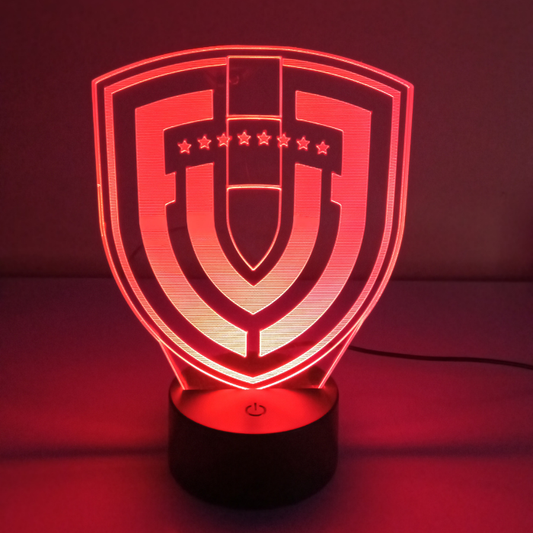 Lámpara 3D Led Selección de Venezuela Emblema