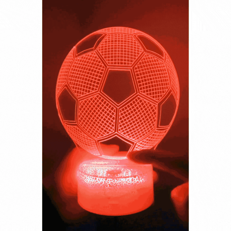 Lámpara 3D Led Balon de Futbol Clasico