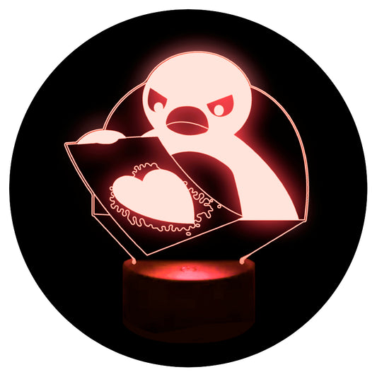 Lámpara 3D Led Pingu San Valentin