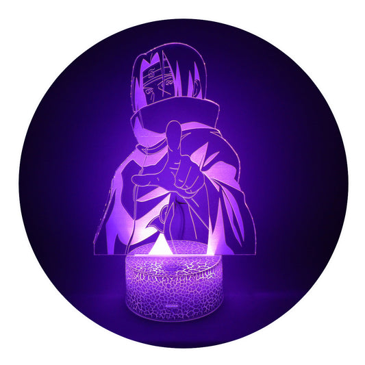Lámpara 3D Led Itachi Uchiha Naruto 002