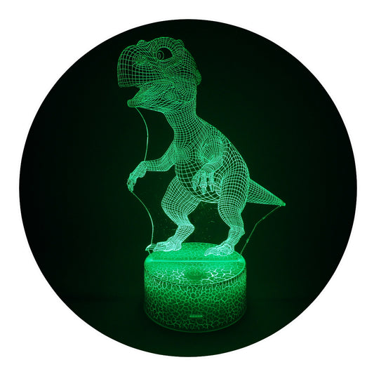 Lámpara 3D Led Dinosaurio T Rex Mundo Jurásico