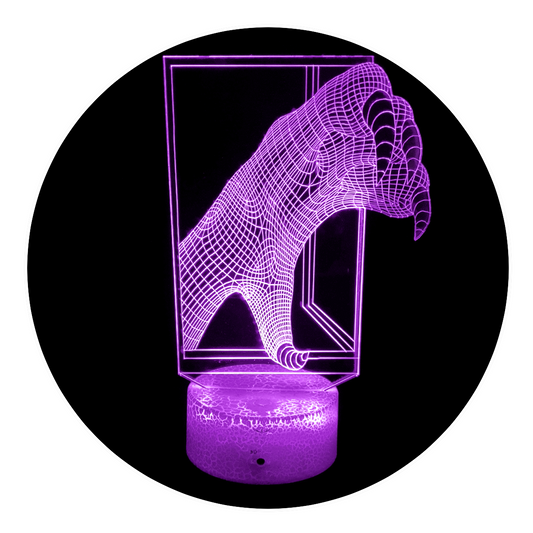 Lámpara 3D Led Garra Felina