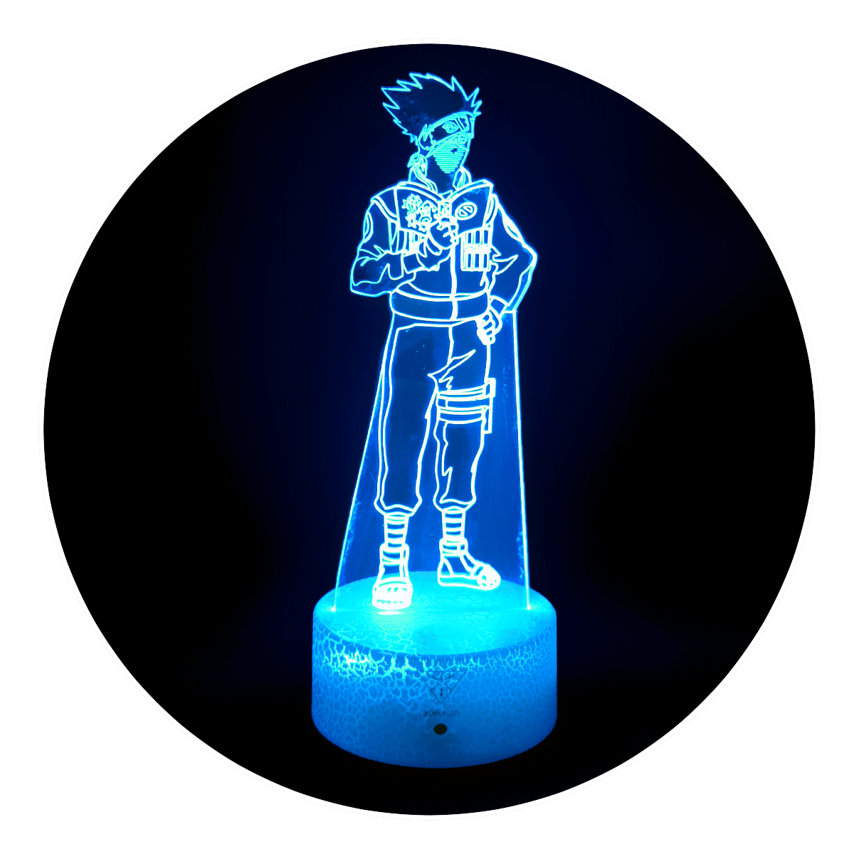 Lámpara 3D Led Kakashi Hatake Naruto