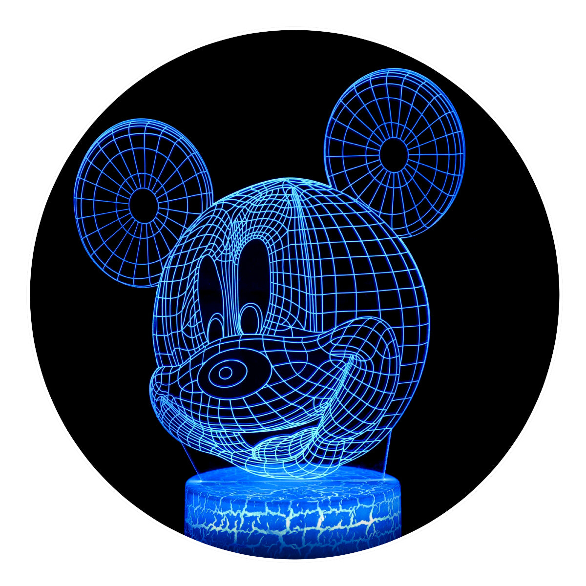 Lámpara 3D Led Mickey Mouse