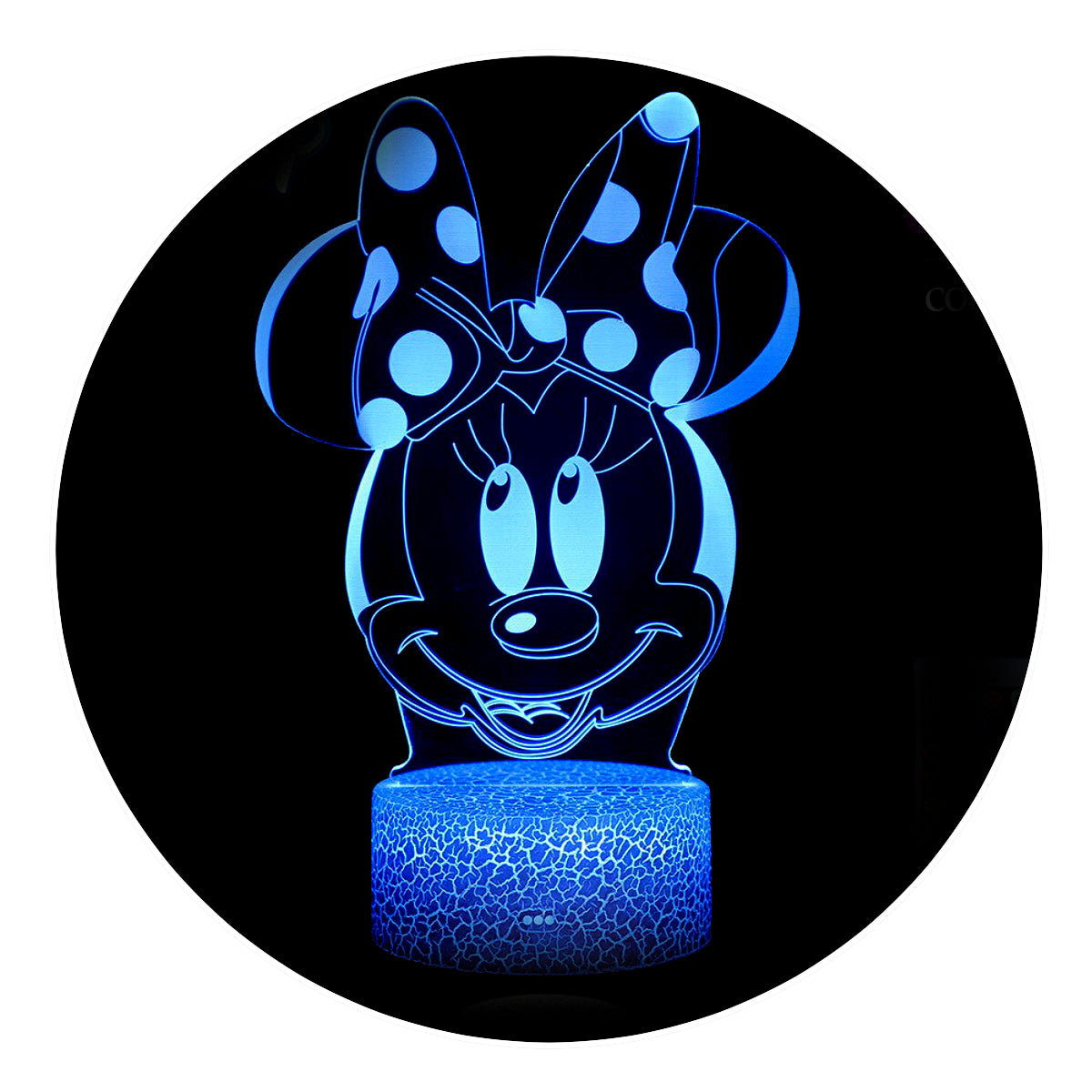 Lámpara 3D Led Minnie Mouse