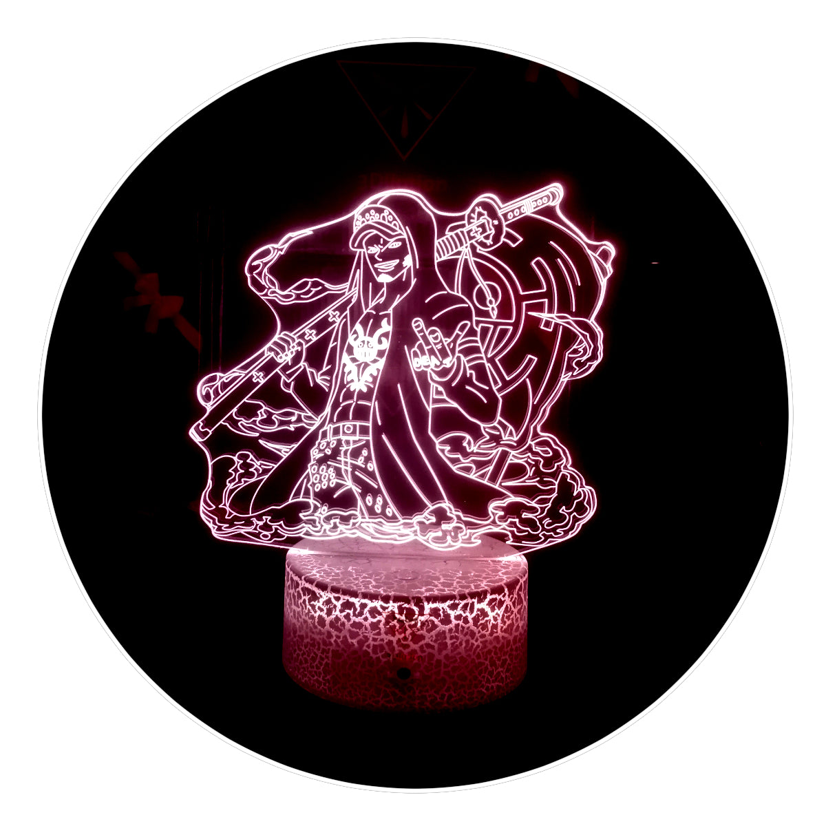 Lámpara 3D Led Trafalgar Law One Piece