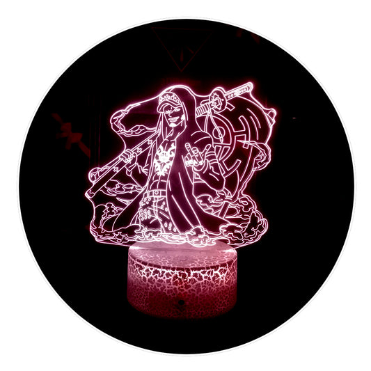 Lámpara 3D Led Trafalgar Law One Piece