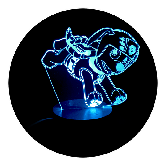 Lámpara 3D Led Zuma Paw Patrol