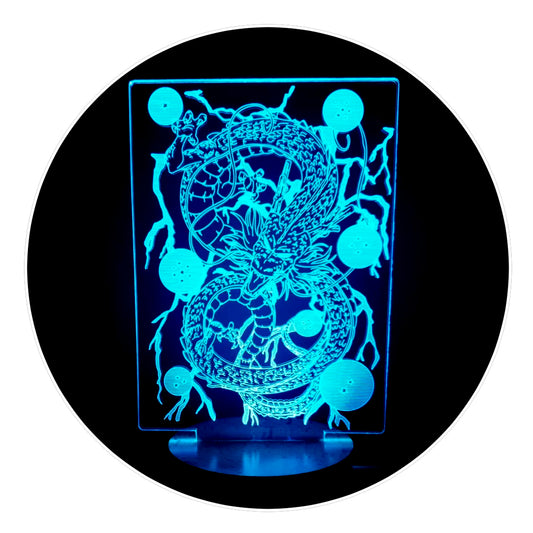 Lámpara 3D Led Shenlong Dragon Ball