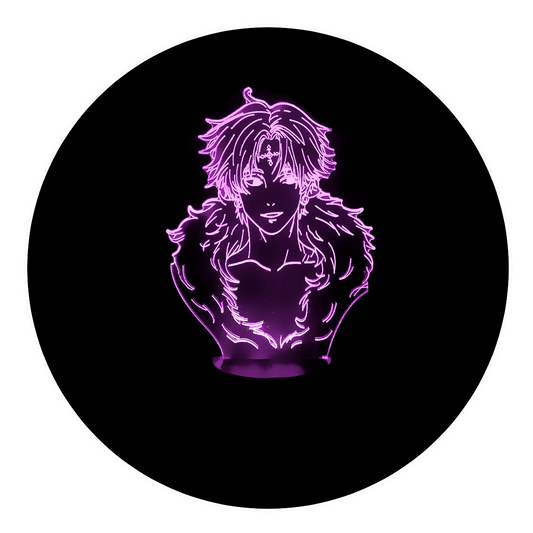 Lámpara 3D Led Kuroro Rostro Hunter X