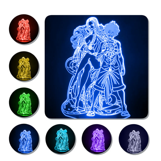 Lámpara 3D Led Luffy y Boa One Piece