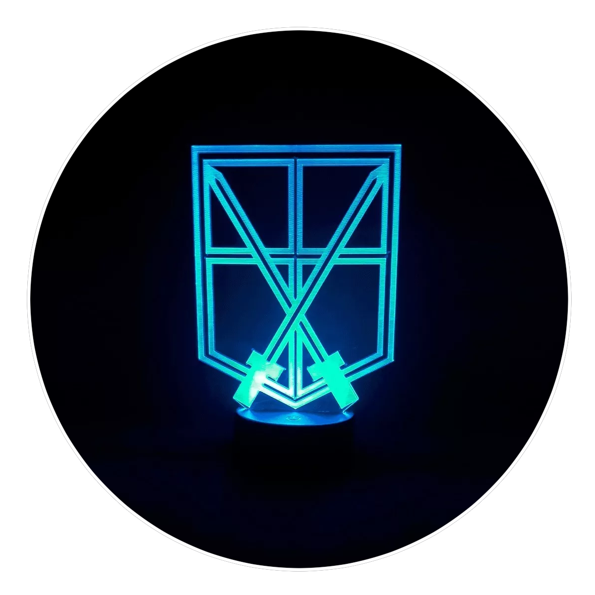 Lámpara 3D Led Escudo Escuadron de Entrenamiento