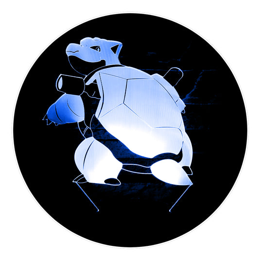 Lámpara 3D Led Blastoise Pokemon