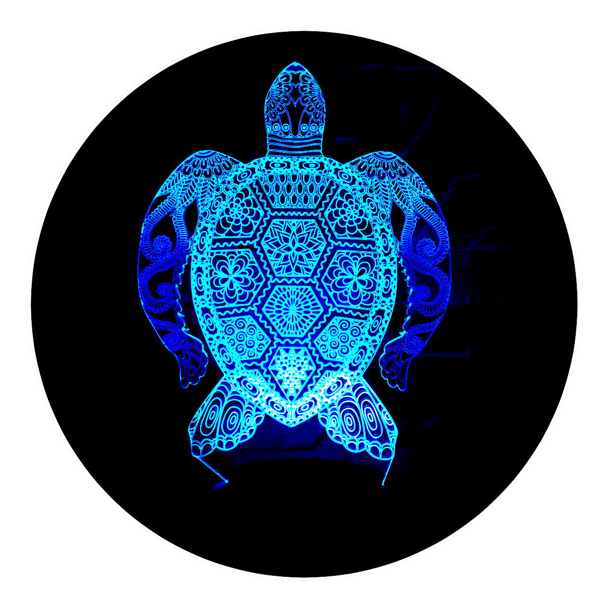 Lámpara 3D Led Tortuga de Mar Mundo Marino