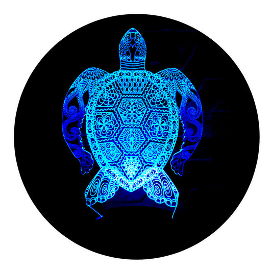 Lámpara 3D Led Tortuga de Mar Mundo Marino
