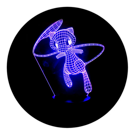Lámpara 3D Led Mew Pokemon
