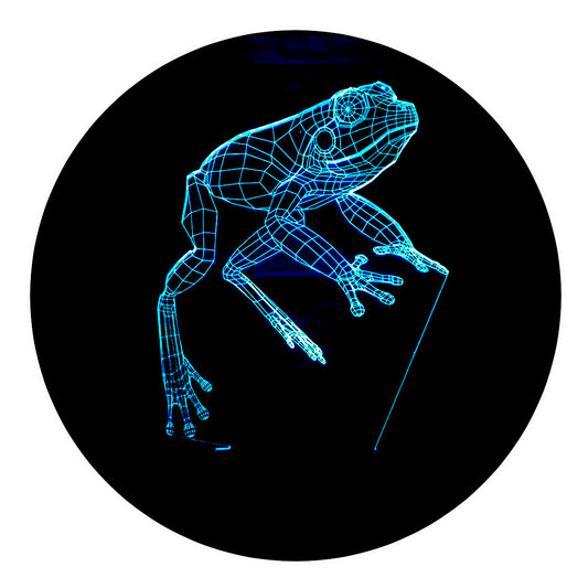 Lámpara 3D Led Rana Mundo Anfibio