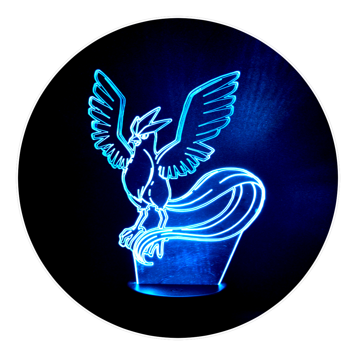 Lámpara 3D Led Articuno Pokemon