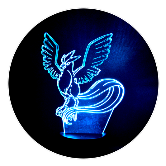 Lámpara 3D Led Articuno Pokemon