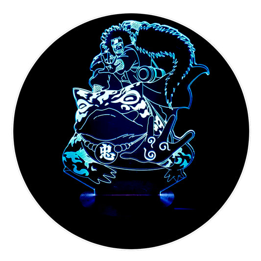 Lámpara 3D Led Jiraiya y Gamabunta Naruto