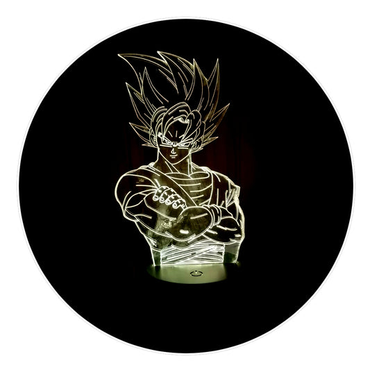 Lámpara 3D Led Son Goku Dragon Ball