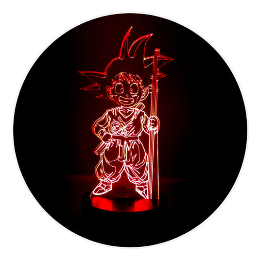 Lámpara 3D Led Son Goku 002 Dragon Ball
