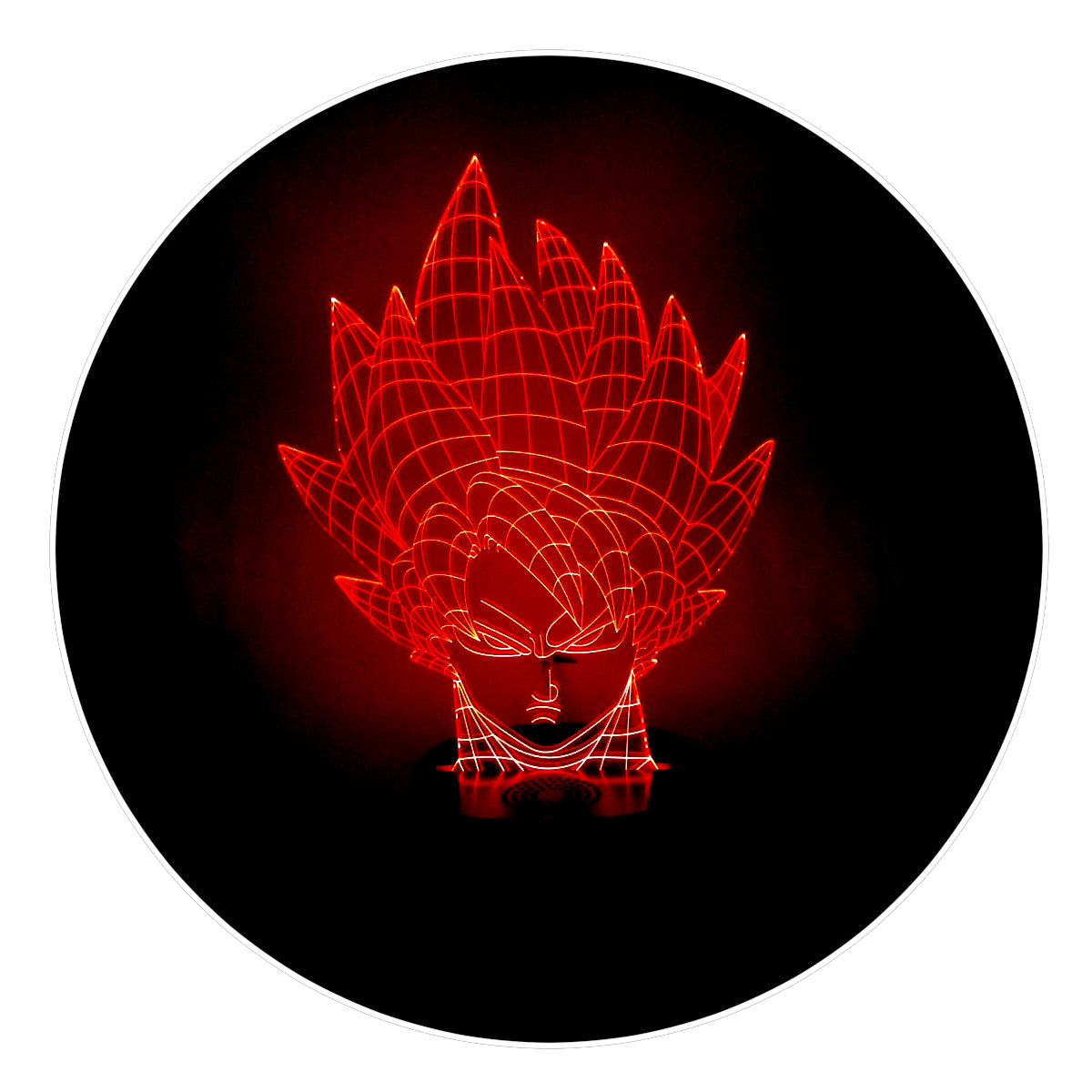Lámpara 3D Led Goku Saiyayin Dragon Ball