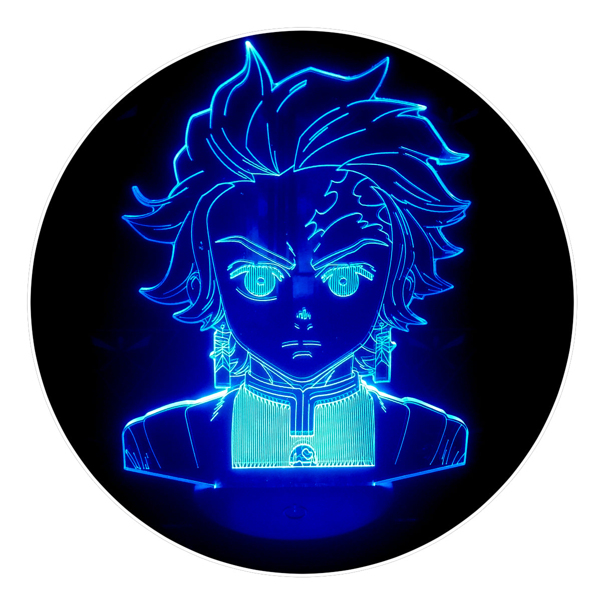 Lámpara 3D Led Tanjiro Kamado 002 Kimetsu