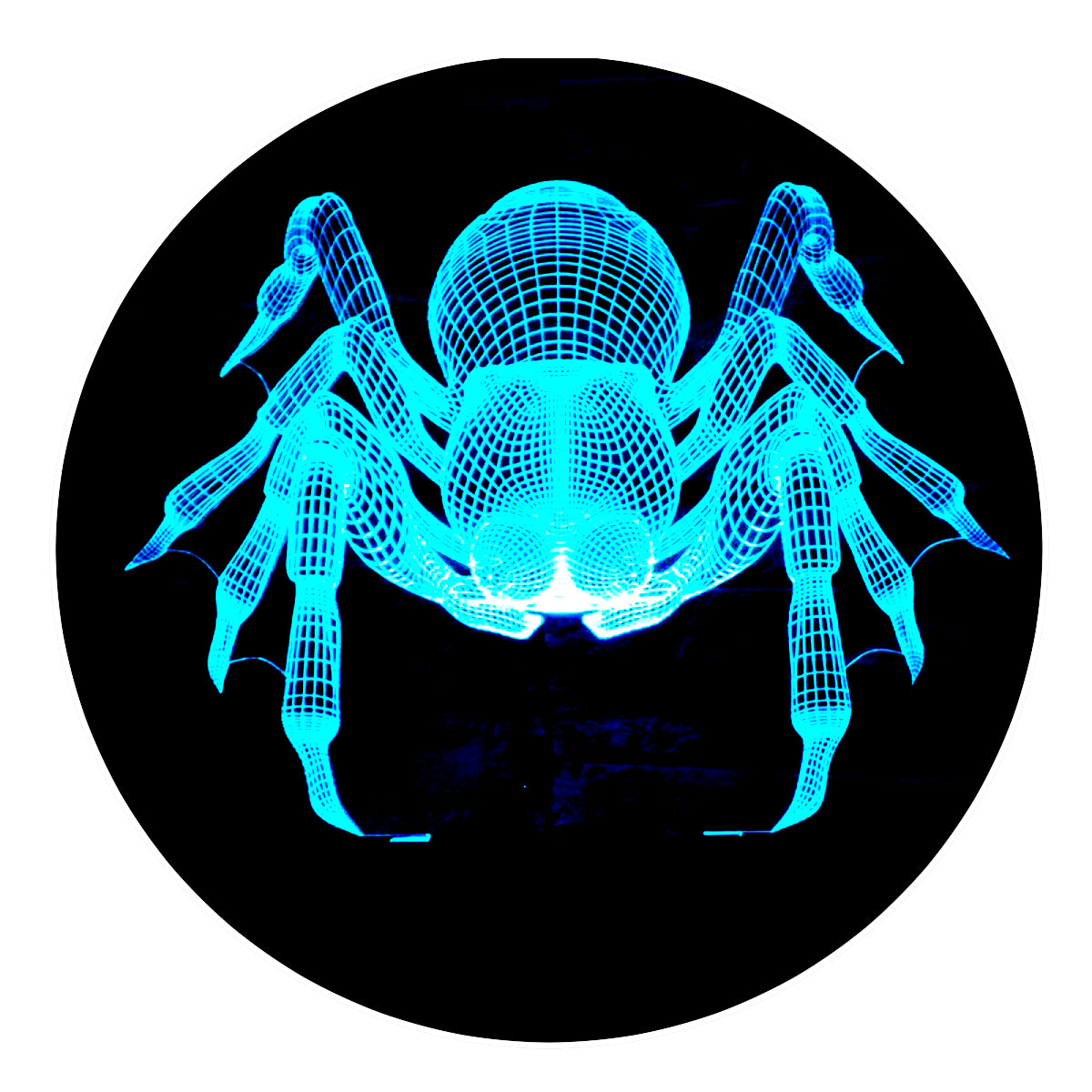 Lámpara 3D Led Araña Mundo Insectos