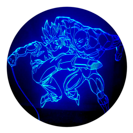 Lámpara 3D Led Goku Versus Jiren Dragon Ball