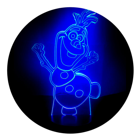 Lámpara 3D Led Olaf Frozen