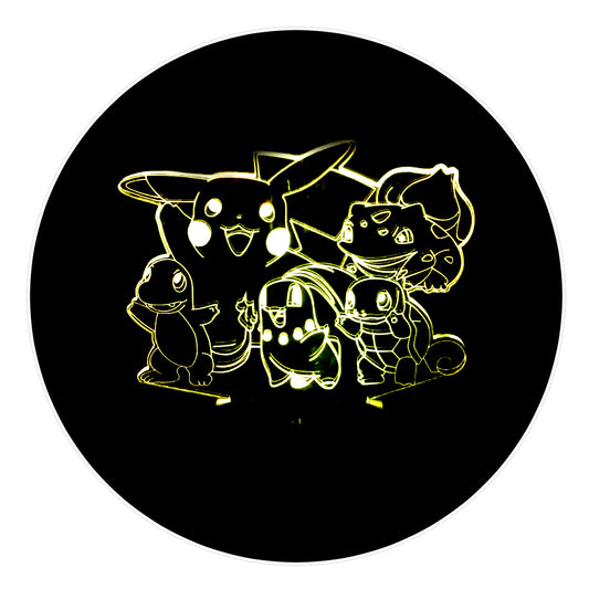 Lámpara 3D Led Primera Generación de Pokemon