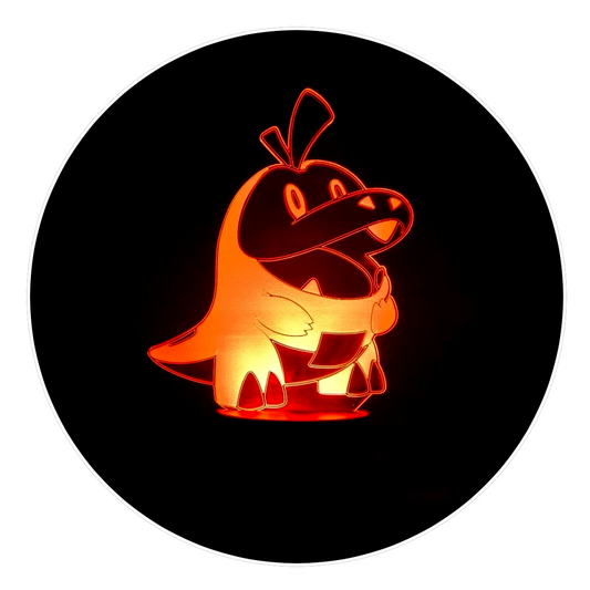 Lámpara 3D Led Fuecoco Pokemon