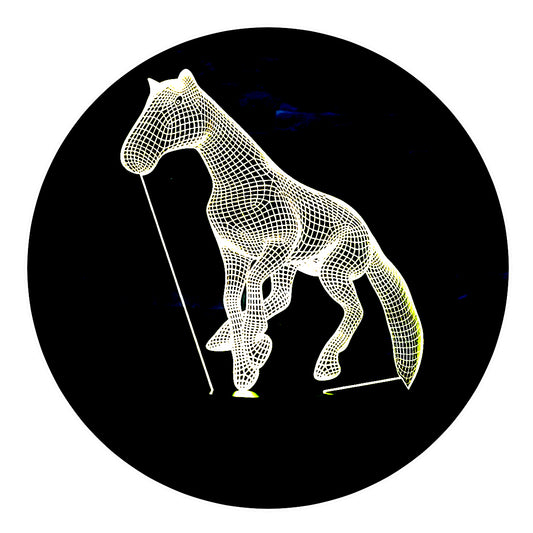 Lámpara 3D Led Caballo 03 Mundo Animal