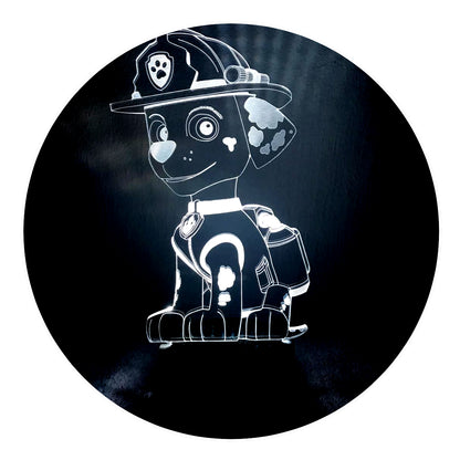 Lámpara 3D Led Marshall Paw Patrol