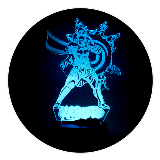 Lámpara 3D Led Naruto Modo Sabio