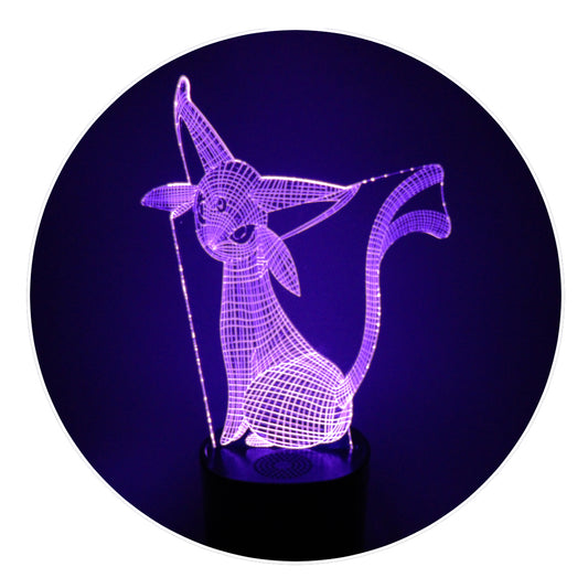 Lámpara 3D Led Espeon Pokemon