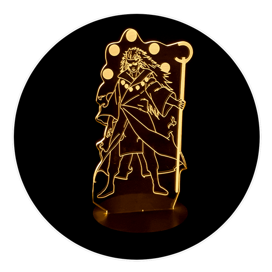 Lámpara 3D Led Madara Uchiha 6 caminos