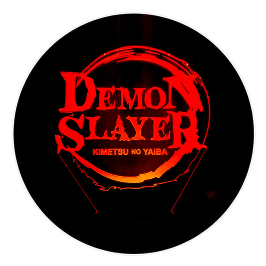 Lámpara 3D Led Demon Slayer Logo