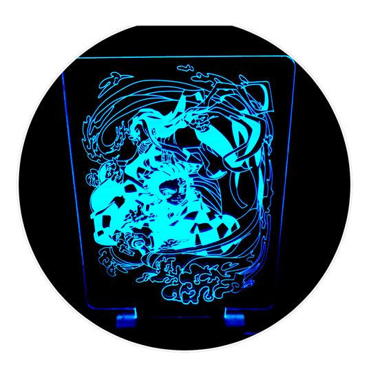 Lámpara 3D Led Tanjiro y Nezuko Kimetsu
